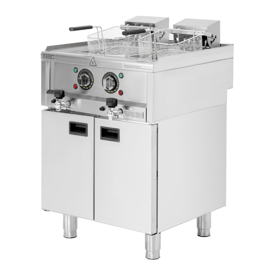 Buffalo 600 Series Freestanding Twin Tank Electric Fryer 2x 8Ltr