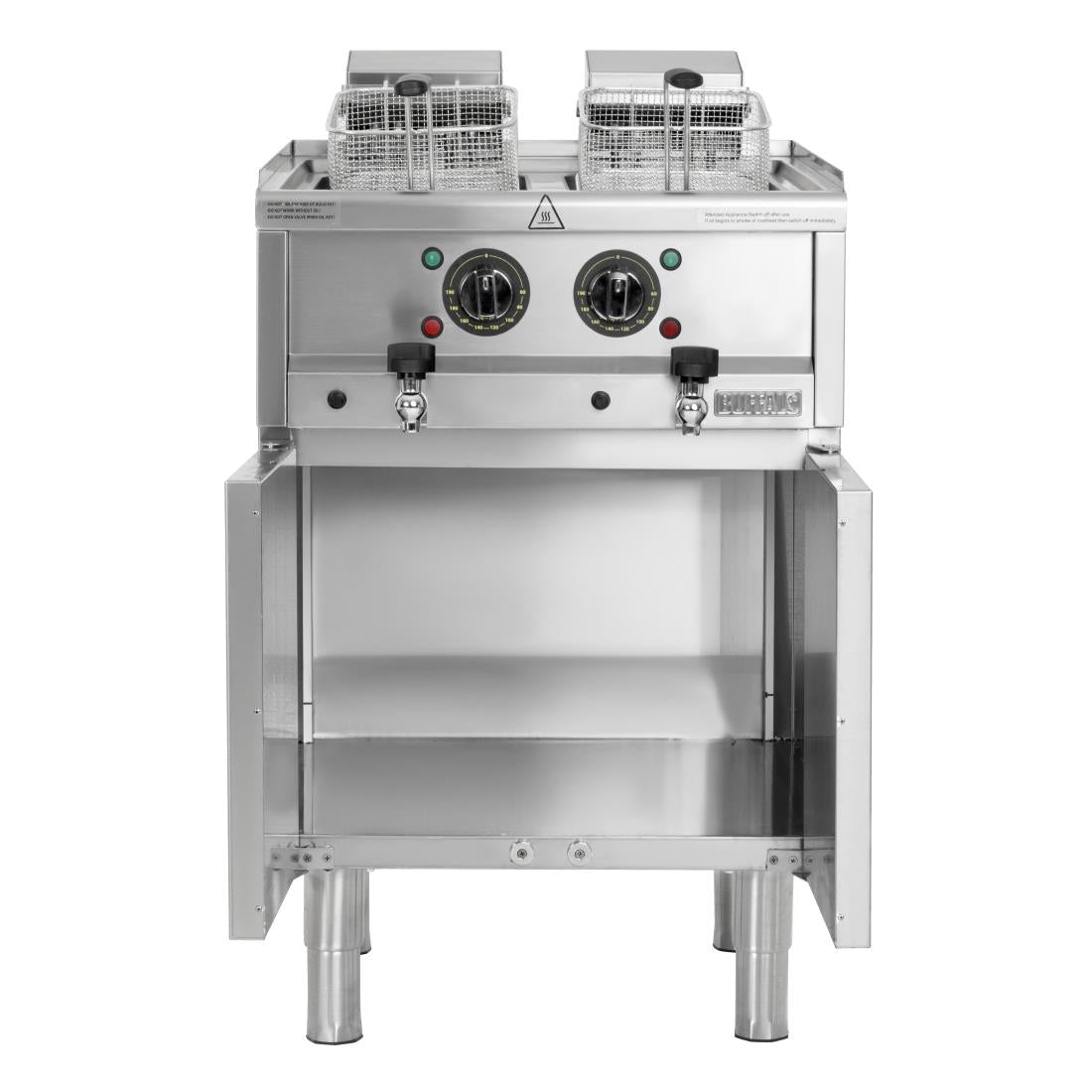 Buffalo 600 Series Freestanding Twin Tank Electric Fryer 2x 8Ltr