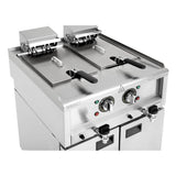 Buffalo 600 Series Freestanding Twin Tank Electric Fryer 2x 8Ltr