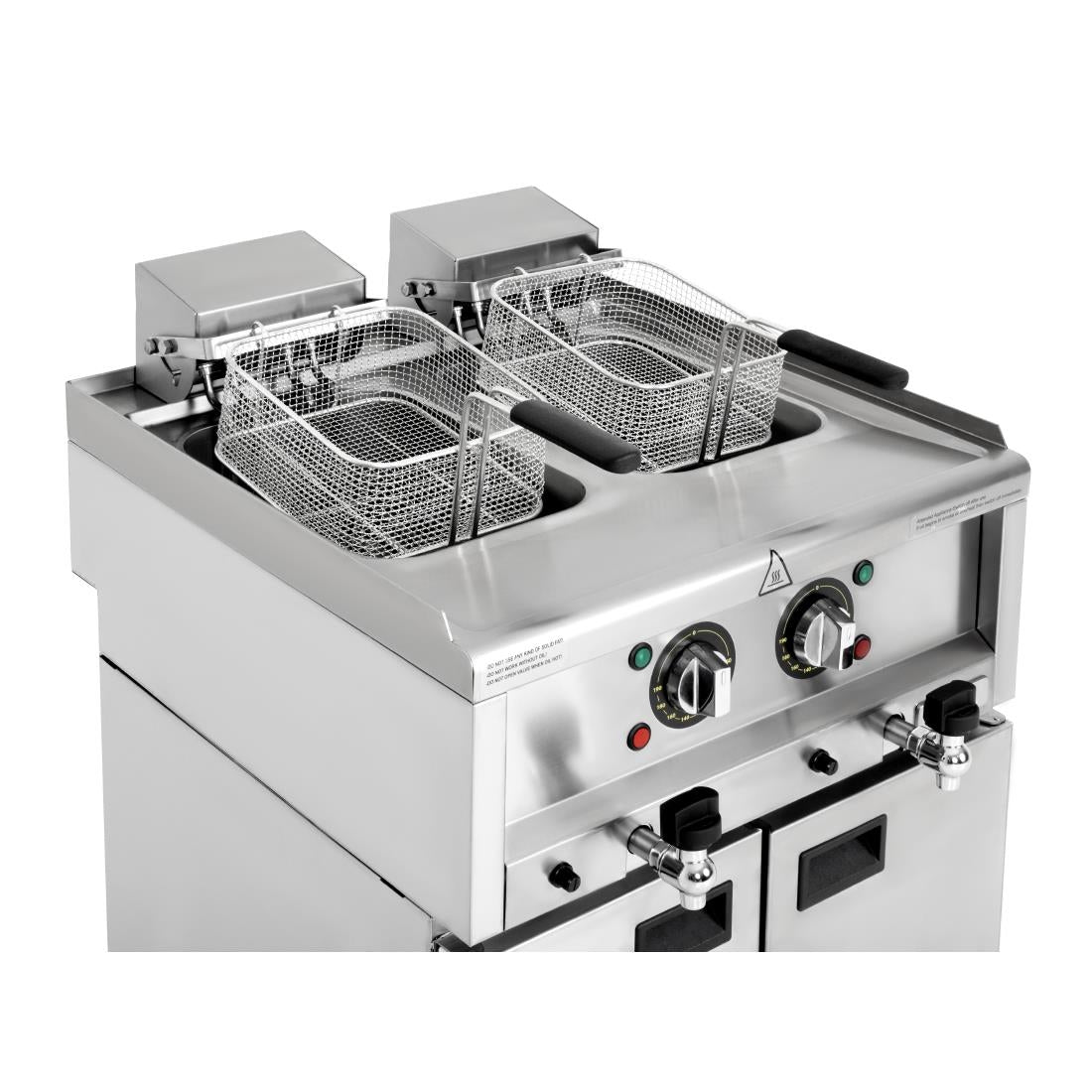 Buffalo 600 Series Freestanding Twin Tank Electric Fryer 2x 8Ltr