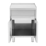 Buffalo 600 Series Neutral Prep Counter with Cupboard 600mm