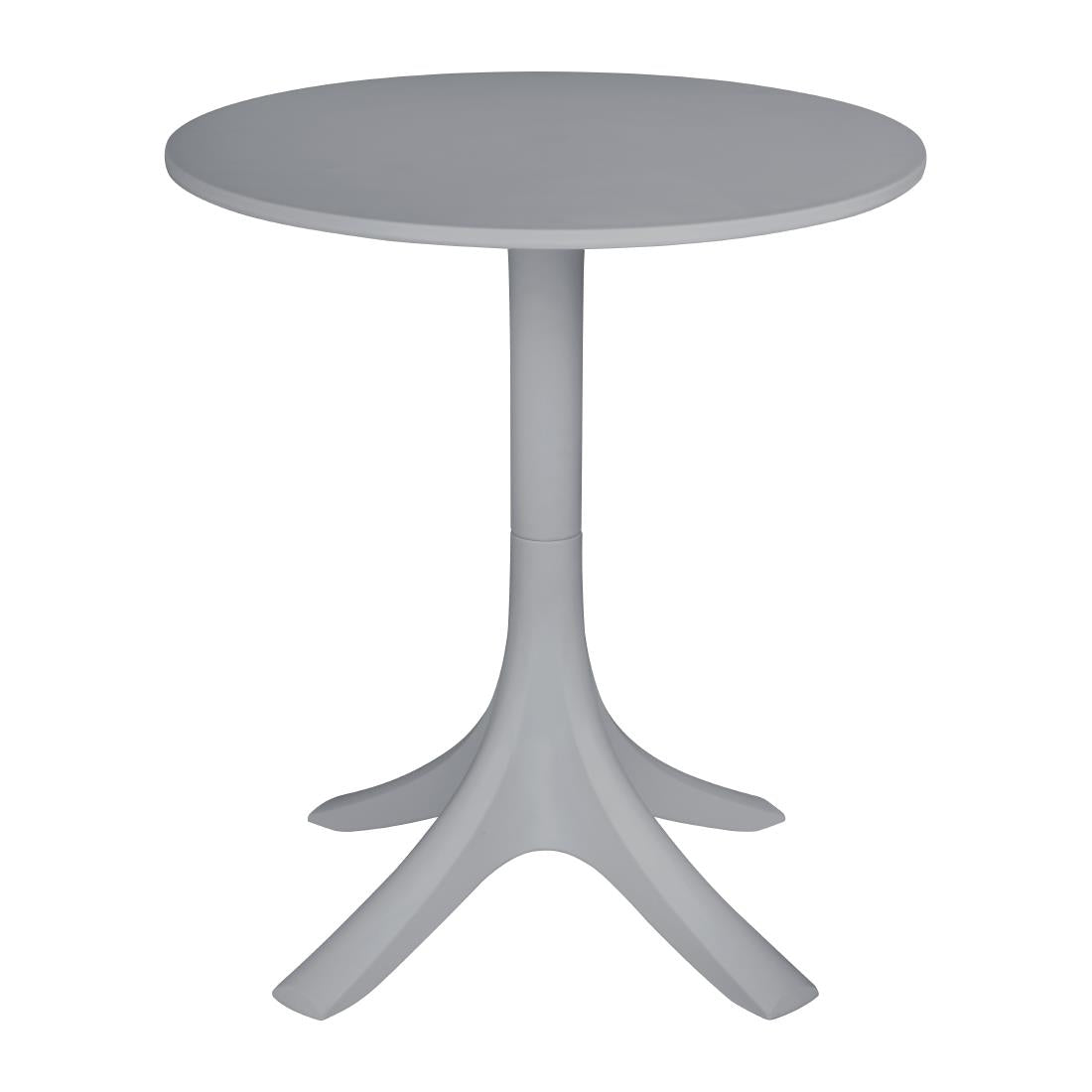 Bolero Lorenzo 600mm Round Café Table - Medium Grey