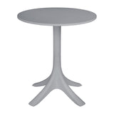 Bolero Lorenzo 600mm Round Café Table - Medium Grey
