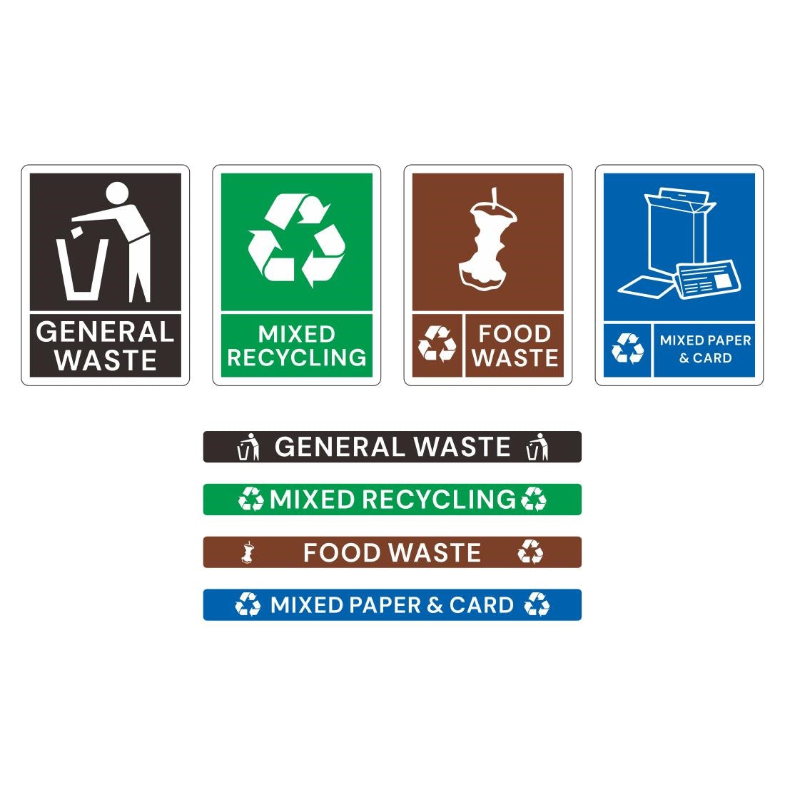 Jantex Simpler Recycling Slim Bin Bundle Black 4x 80Ltr