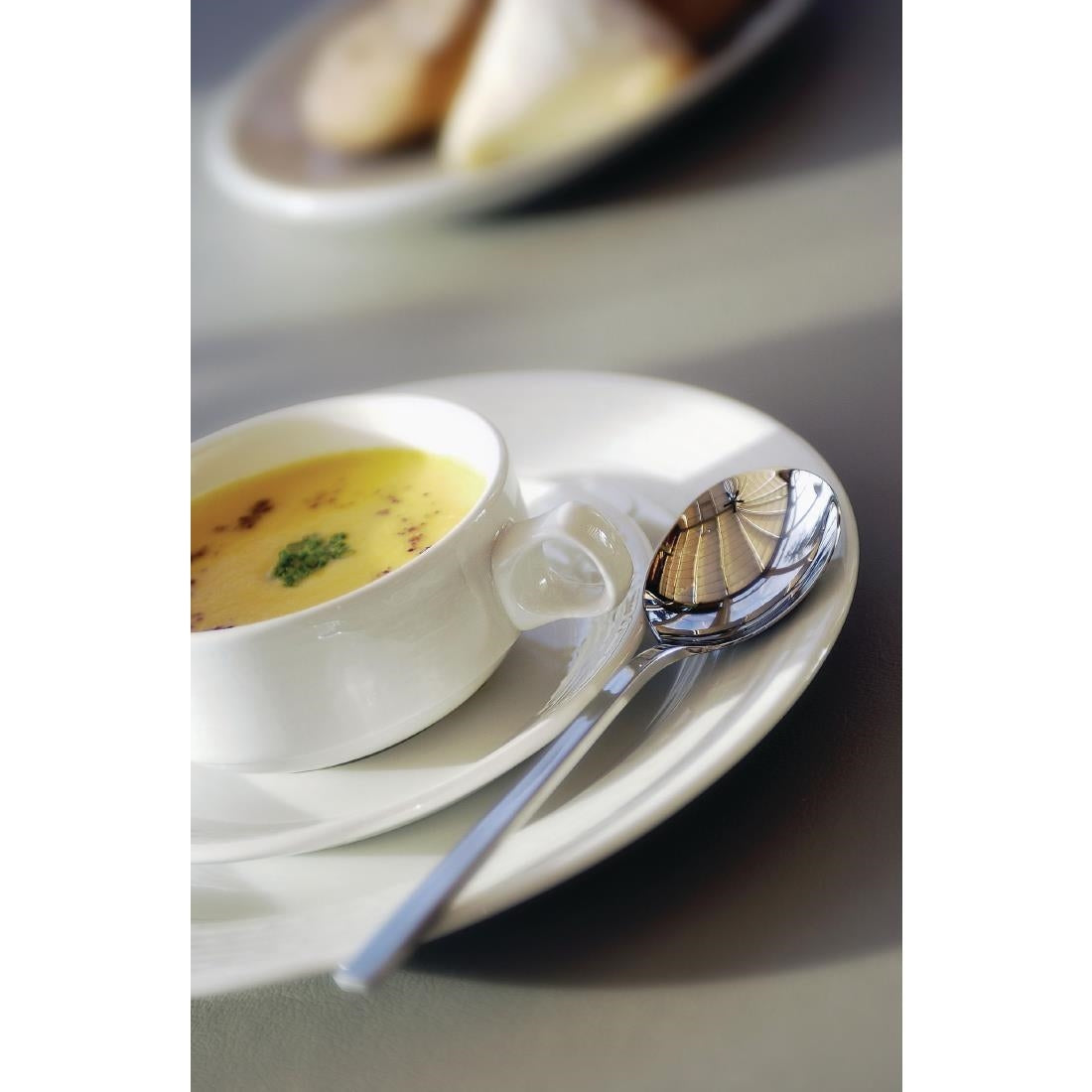 Steelite Simplicity White Handled Stacking Soup Cups 285ml (36 Pack)