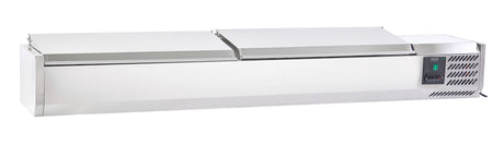 Sterling Pro Cobus SPT1800-330-SS Topping Well with Stainless Steel Lid  8 x GN1/4