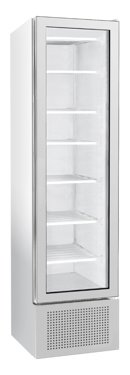 Sterling Pro Green BBVF225 Slimline Single Door Display Freezer  221 Litres