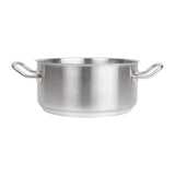 Vogue Stainless Steel Casserole Pan 24cm