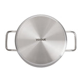 Vogue Stainless Steel Casserole Pan 24cm