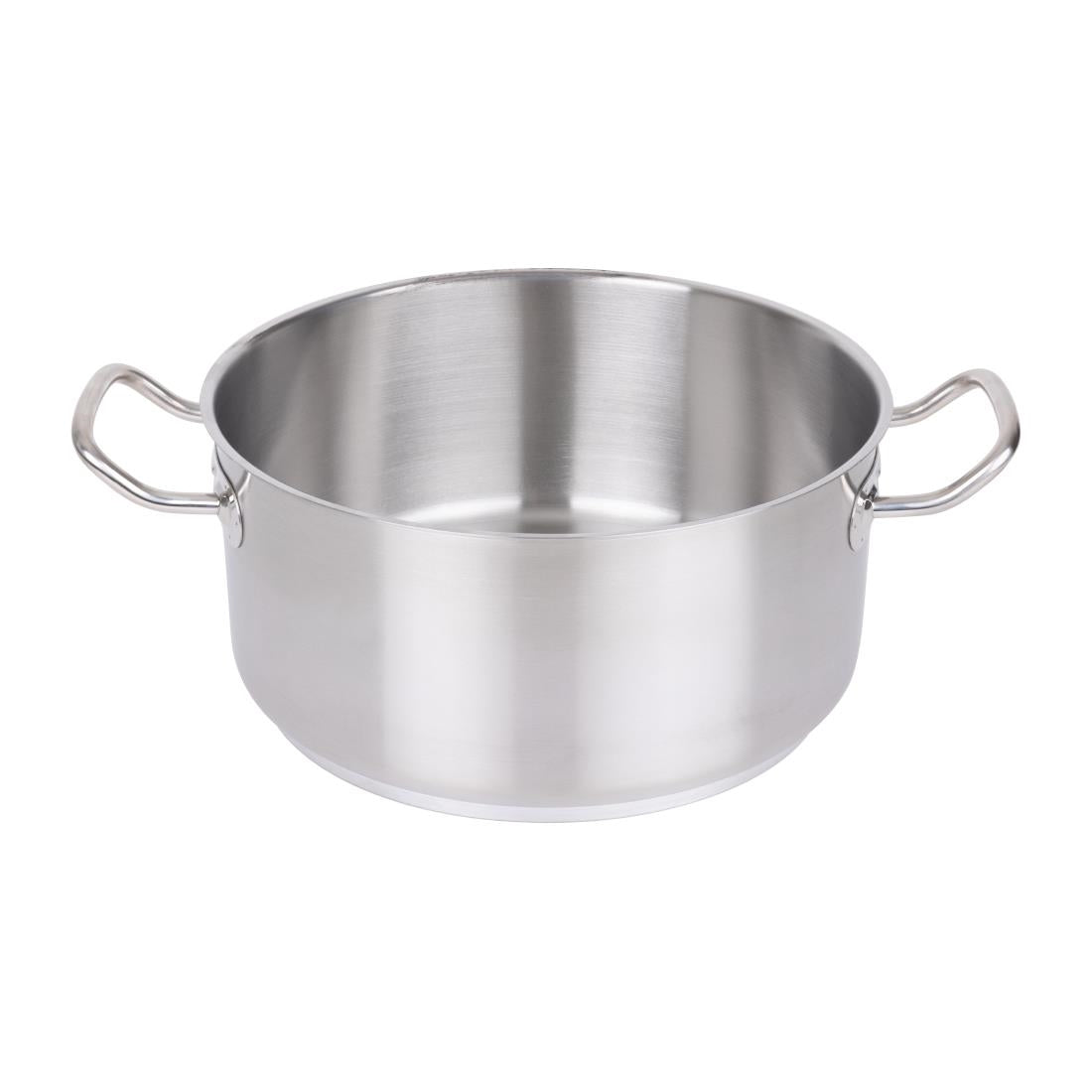 Vogue Stainless Steel Casserole Pan 28cm