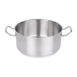 Vogue Stainless Steel Casserole Pan 28cm