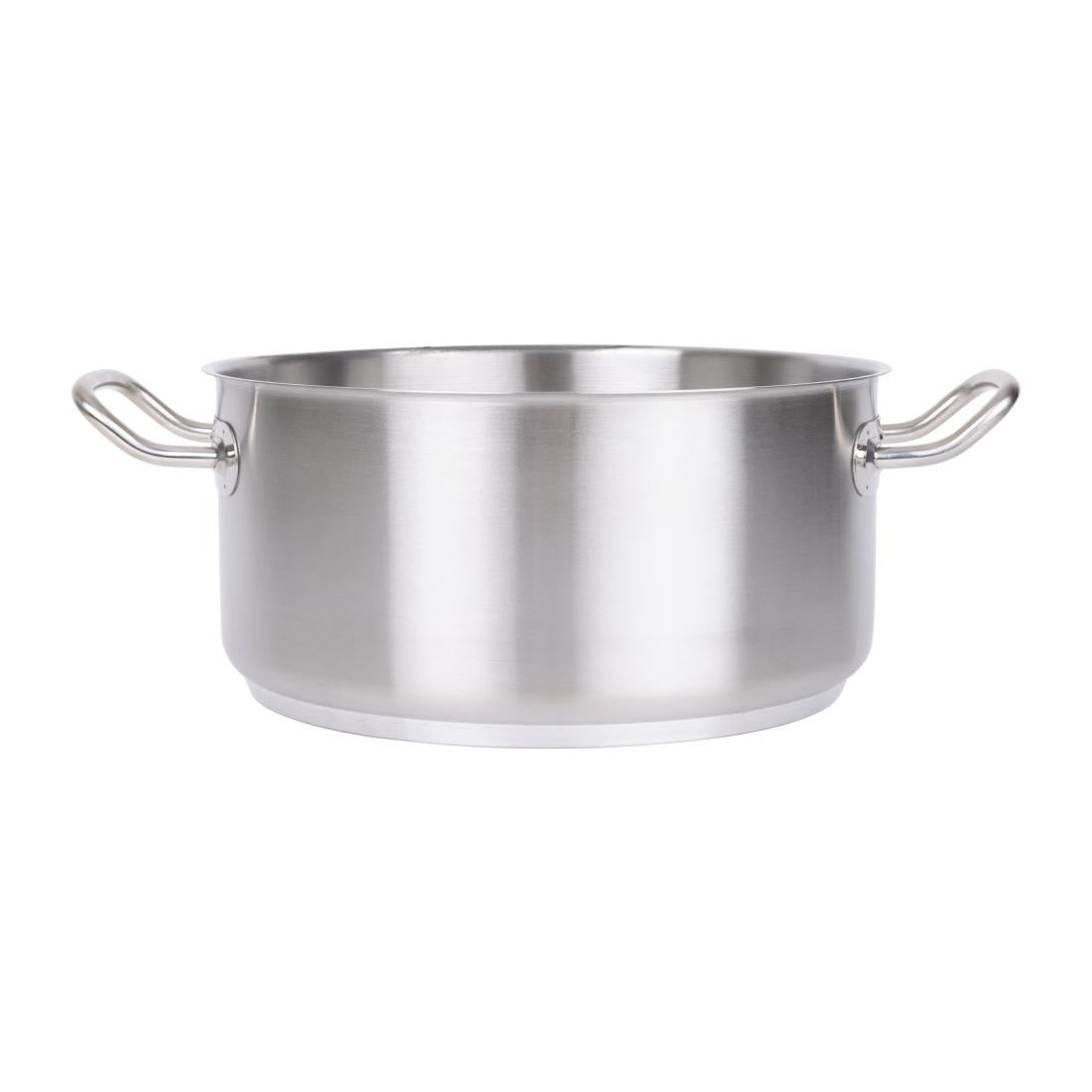 Vogue Stainless Steel Casserole Pan 28cm