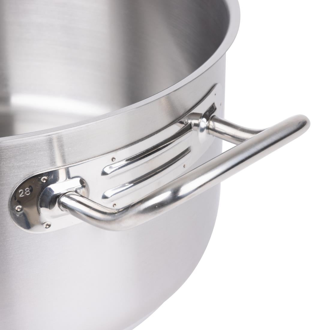 Vogue Stainless Steel Casserole Pan 28cm