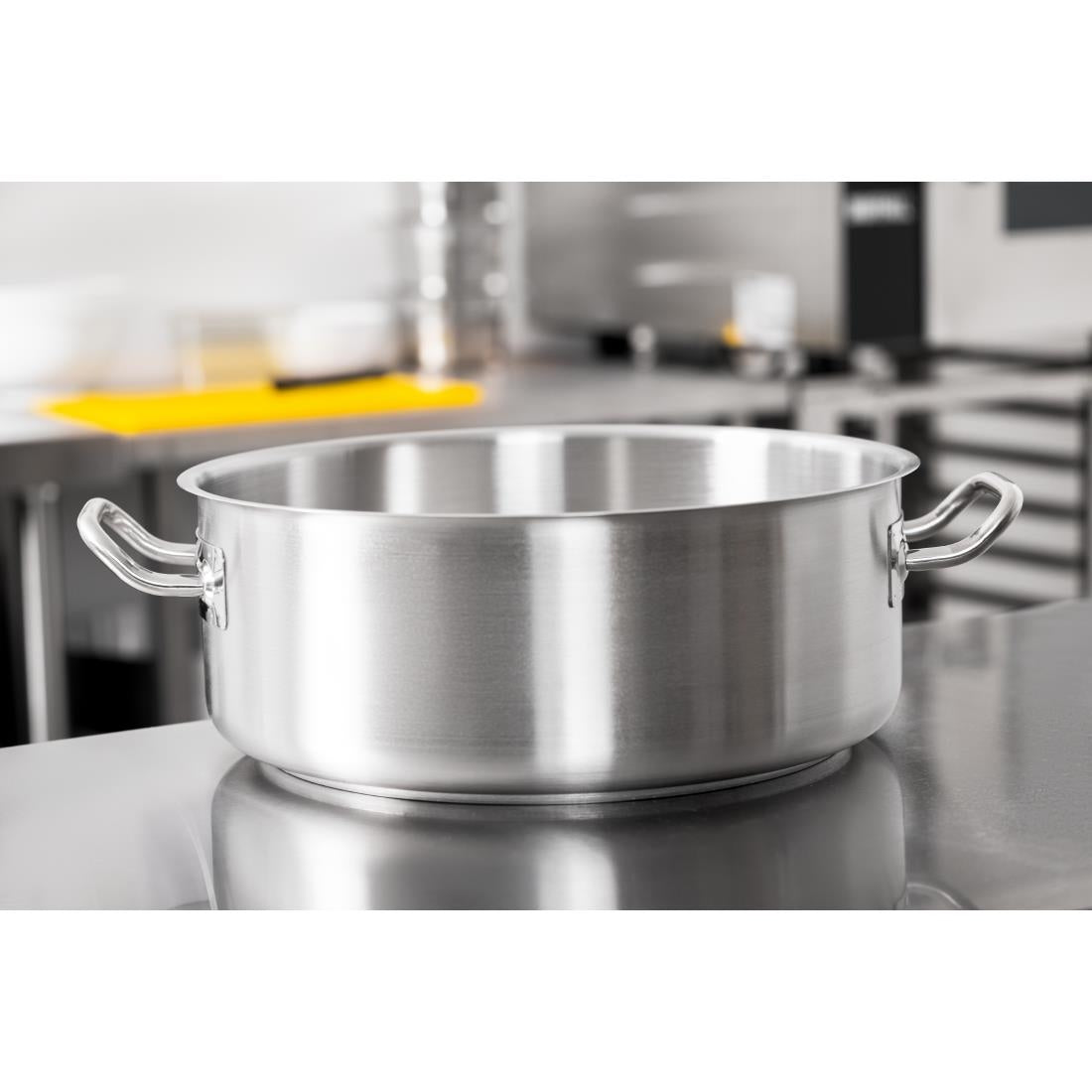Vogue Stainless Steel Casserole Pan 36cm