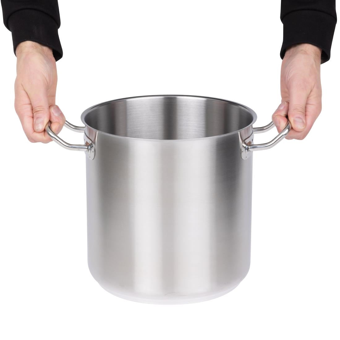 Vogue Stainless Steel Deep Stock Pot 24cm