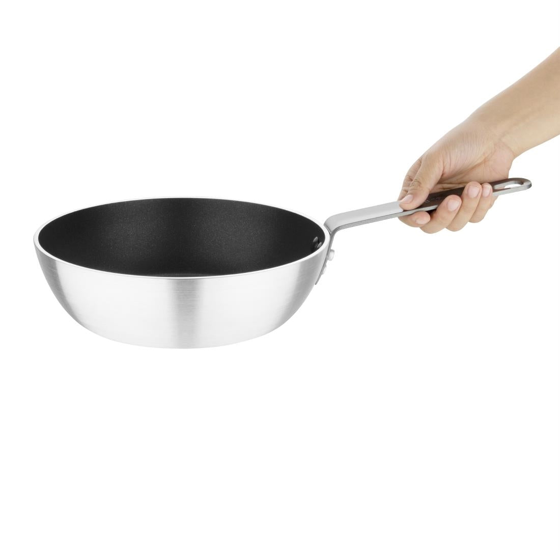 Vogue Aluminium Non-stick Teflon Platinum Plus Sauté Pan 24cm