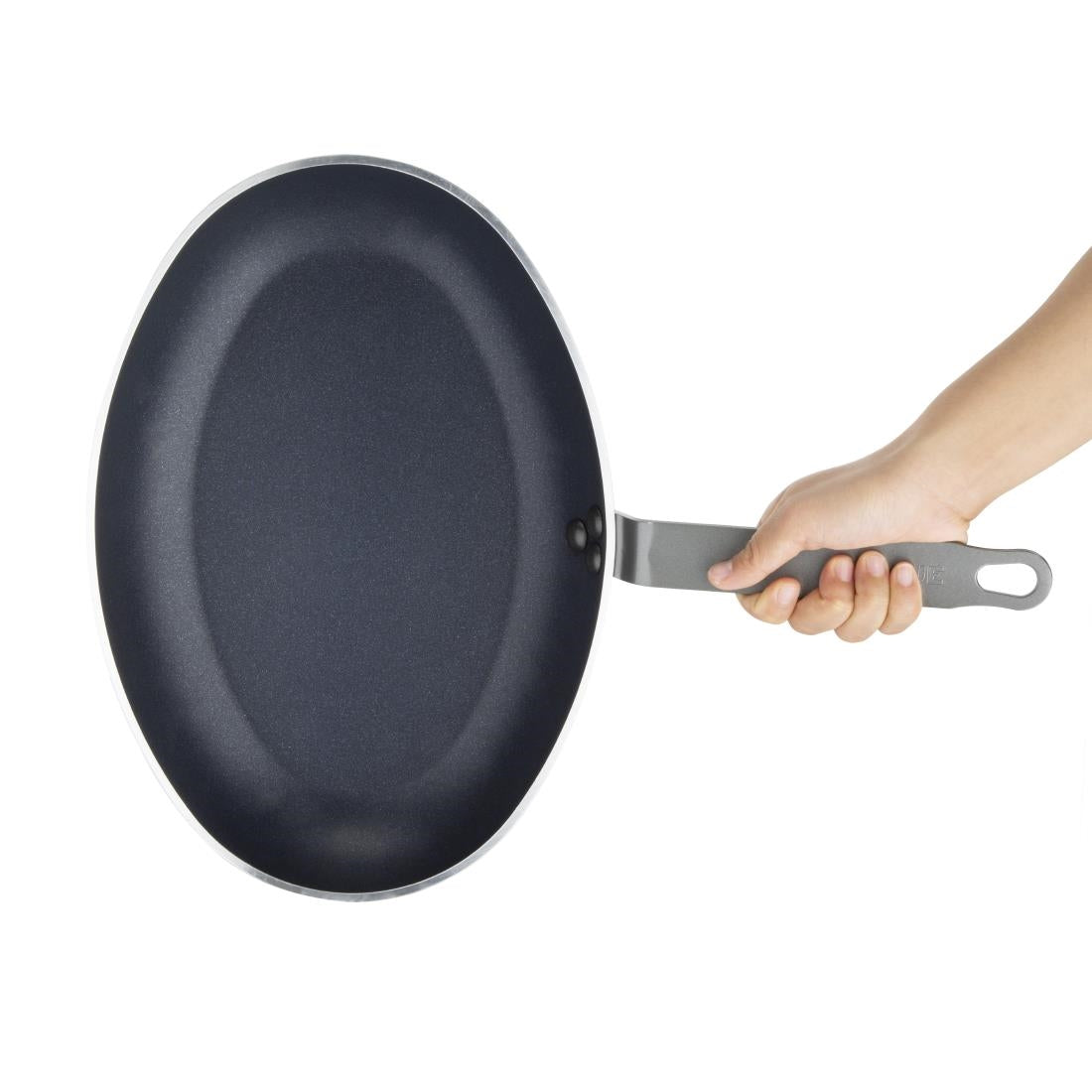 Vogue Aluminium Non-Stick Teflon Platinum Plus Oval Frying Pan 36cm