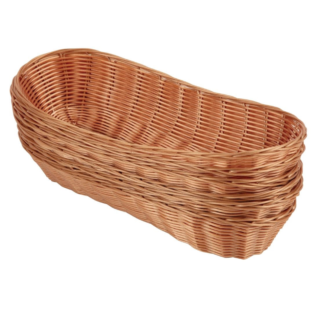 Olympia Poly Wicker Large Baguette Basket (6 pack)