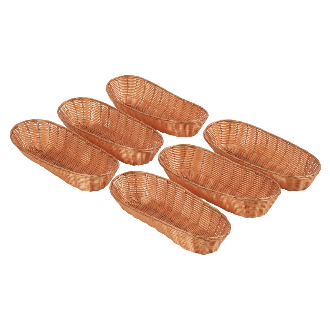 Olympia Poly Wicker Large Baguette Basket (6 pack)