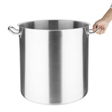 Vogue Stainless Steel Deep Stock Pot 40cm