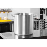 Vogue Stainless Steel Deep Stock Pot 40cm