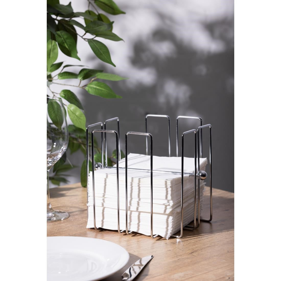 Olympia Napkin Holder with Weight 190 x 190mm