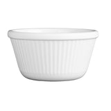 Olympia Kristallon Melamine Fluted Ramekins White 89mm (12 pack)