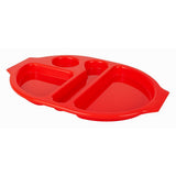 Olympia Kristallon PP Oval Compartment Food Tray Red 375mm