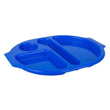 Olympia Kristallon PP Oval Compartment Food Tray Blue 375mm