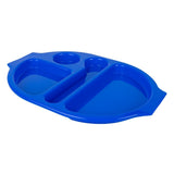Olympia Kristallon PP Oval Compartment Food Tray Blue 375mm