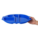 Olympia Kristallon PP Oval Compartment Food Tray Blue 375mm