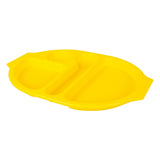 Olympia Kristallon PP Oval Compartment Food Tray Yellow 375mm