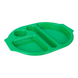 Olympia Kristallon PP Oval Compartment Food Tray Green 375mm