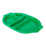 Olympia Kristallon PP Oval Compartment Food Tray Green 375mm