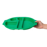 Olympia Kristallon PP Oval Compartment Food Tray Green 375mm