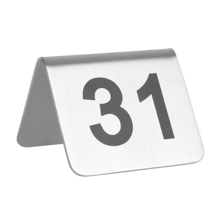 Olympia Stainless Steel Table Numbers 31-40 (10 Pack)