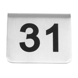 Olympia Stainless Steel Table Numbers 31-40 (10 Pack)