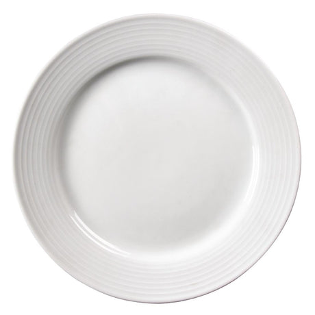 Olympia Linear Wide Rimmed Plates 250mm (12 Pack)