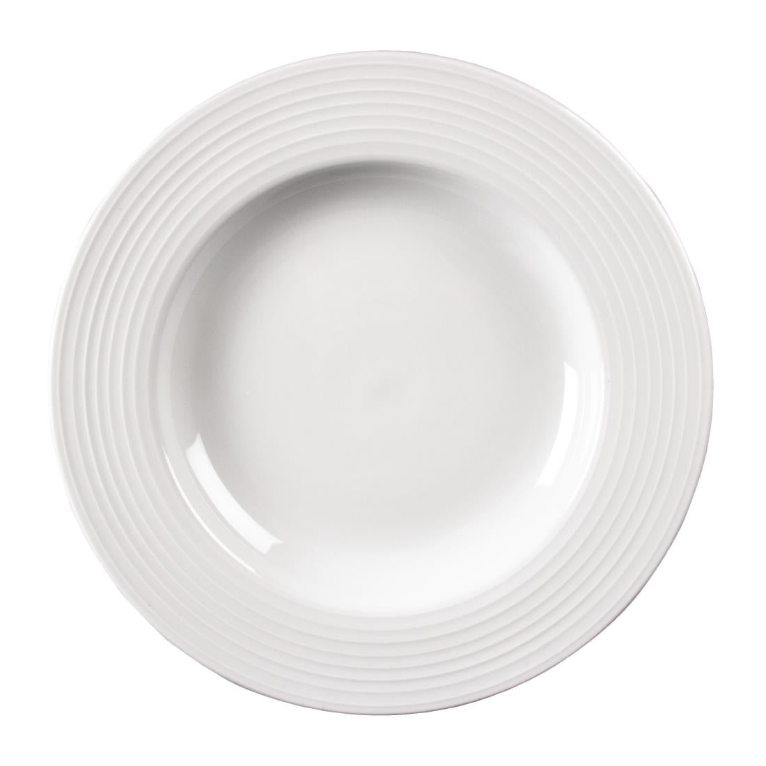 Olympia Linear Pasta Plates White 310mm (6 Pack)
