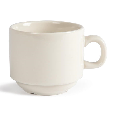 Olympia Ivory Stacking Tea Cups 206ml 7.5oz (12 Pack)