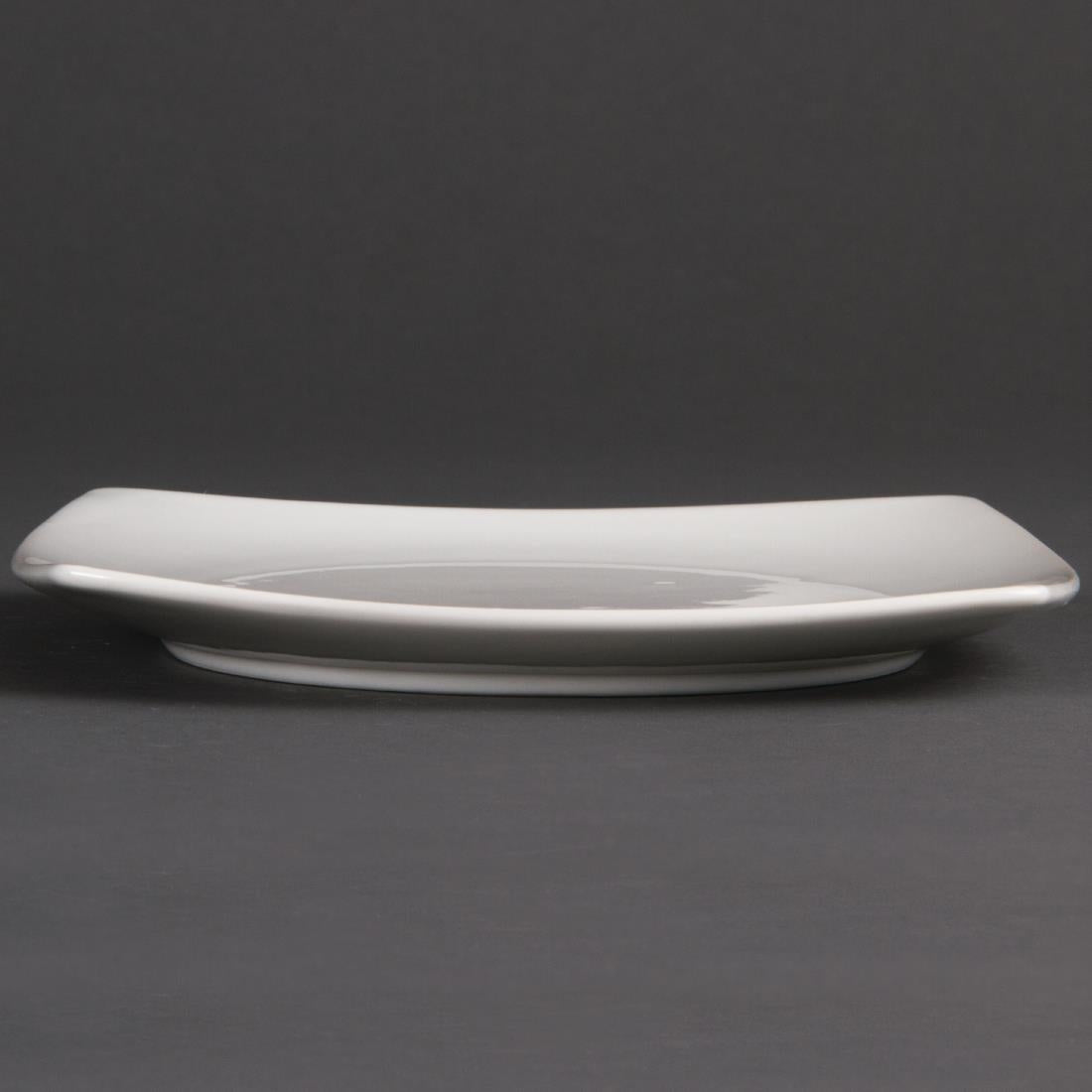 Olympia Whiteware Rounded Square Plates 185mm (12 Pack)