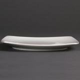 Olympia Whiteware Rounded Square Plates 185mm (12 Pack)