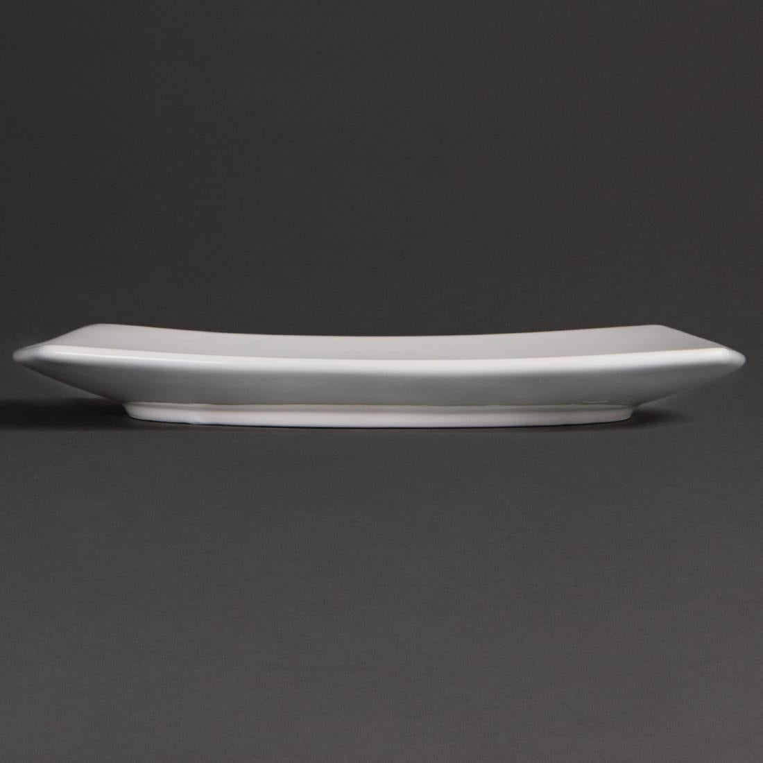 Olympia Whiteware Rounded Square Plates 240mm (12 Pack)