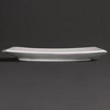 Olympia Whiteware Rounded Square Plates 240mm (12 Pack)