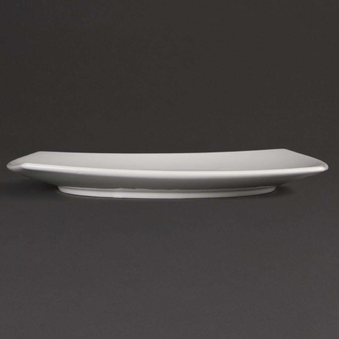 Olympia Whiteware Rounded Square Plates 305mm (6 Pack)
