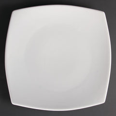 Olympia Whiteware Rounded Square Plates 305mm (6 Pack)