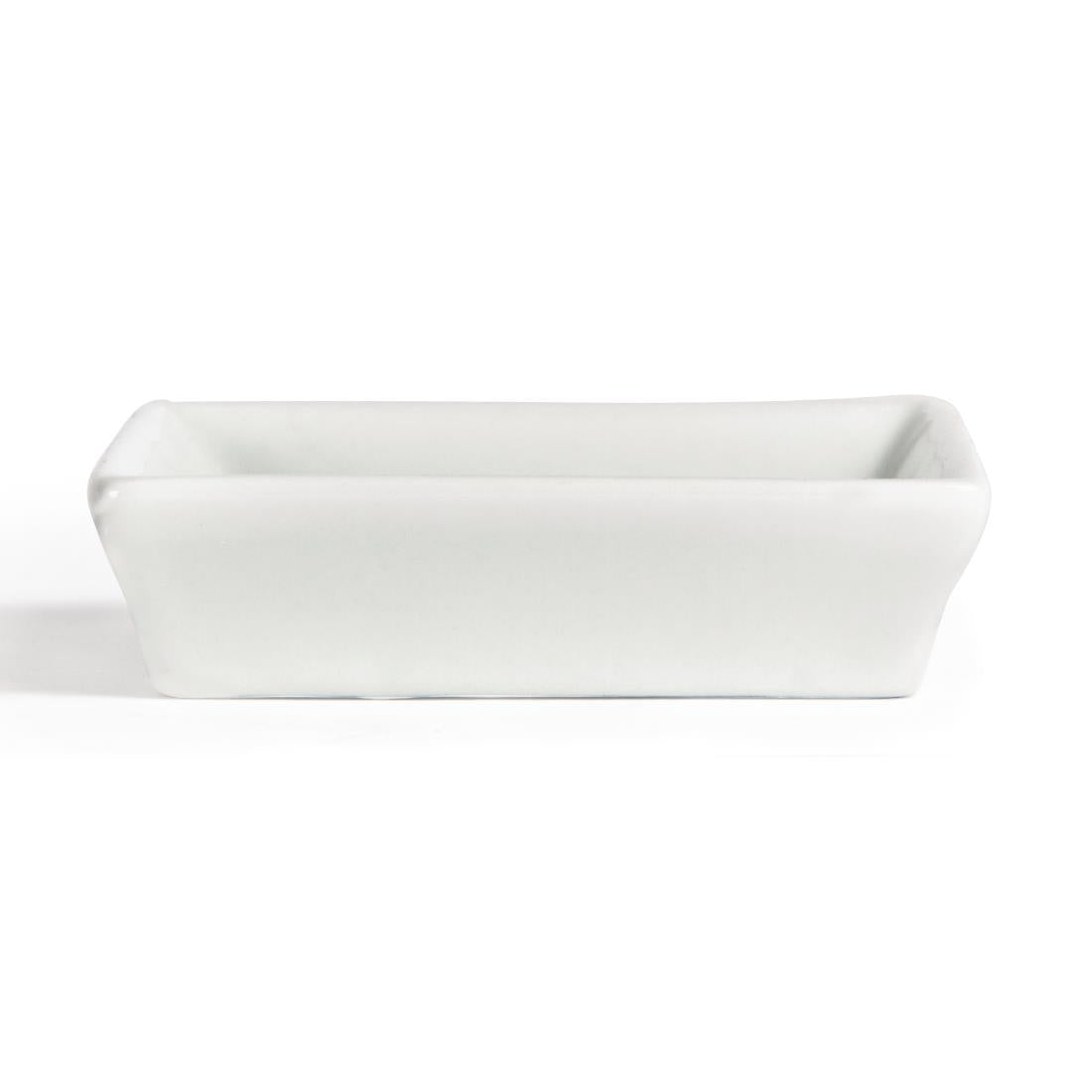 Olympia Flat Square Miniature Dishes 80mm (12 Pack)