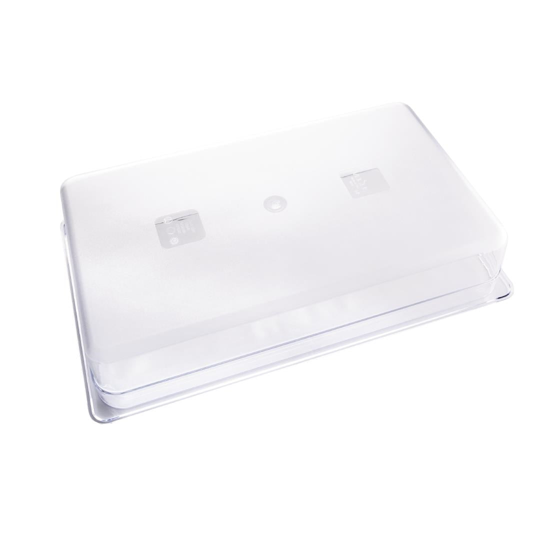 Vogue Polycarbonate 1/1 Gastronorm Container 100mm Clear