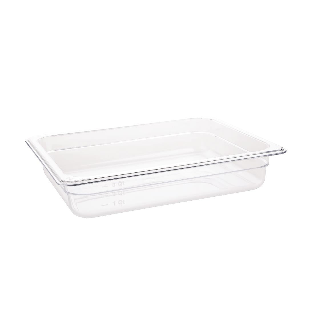 Vogue ABS Gastronorm Tray Clear GN 1/2 65mm