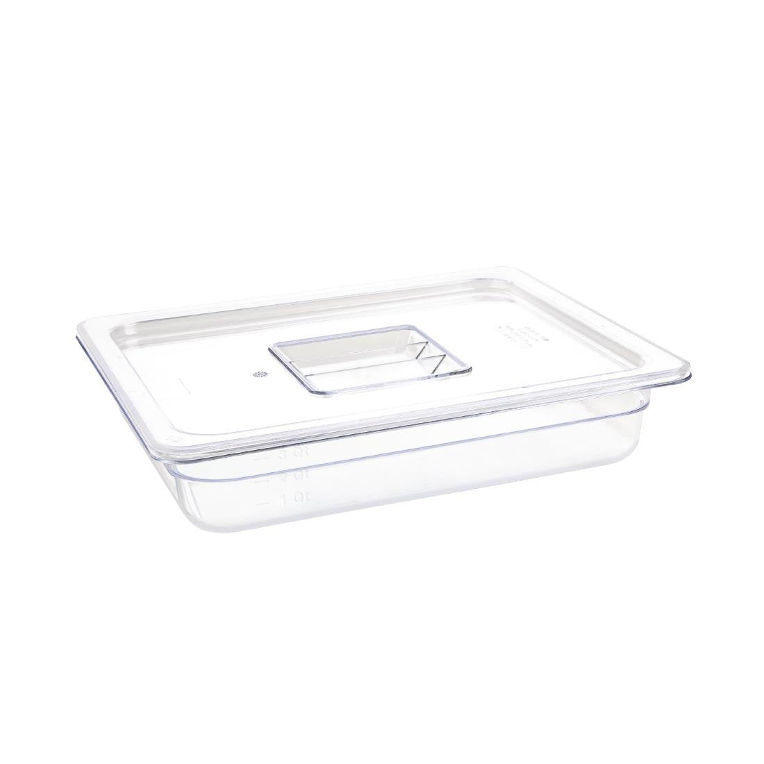 Vogue ABS Gastronorm Tray Clear GN 1/2 65mm